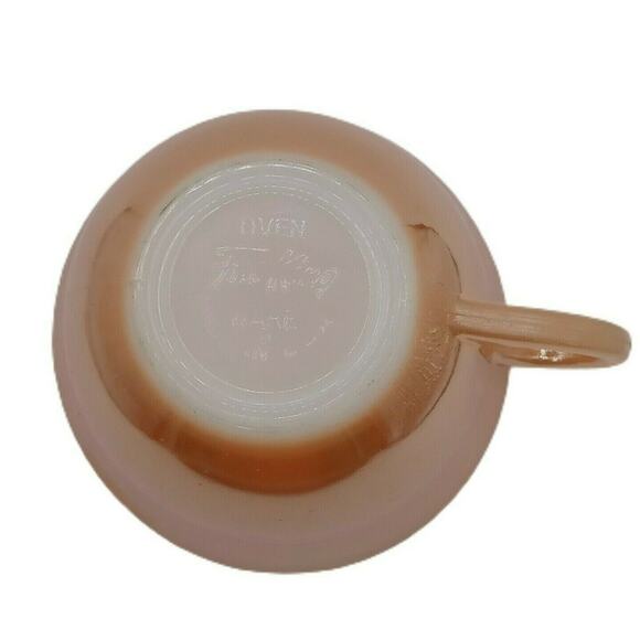✨ Fire King Peach Luster Mug ☕ Vintage MCM Oven Ware Cup - Picture 7 of 12